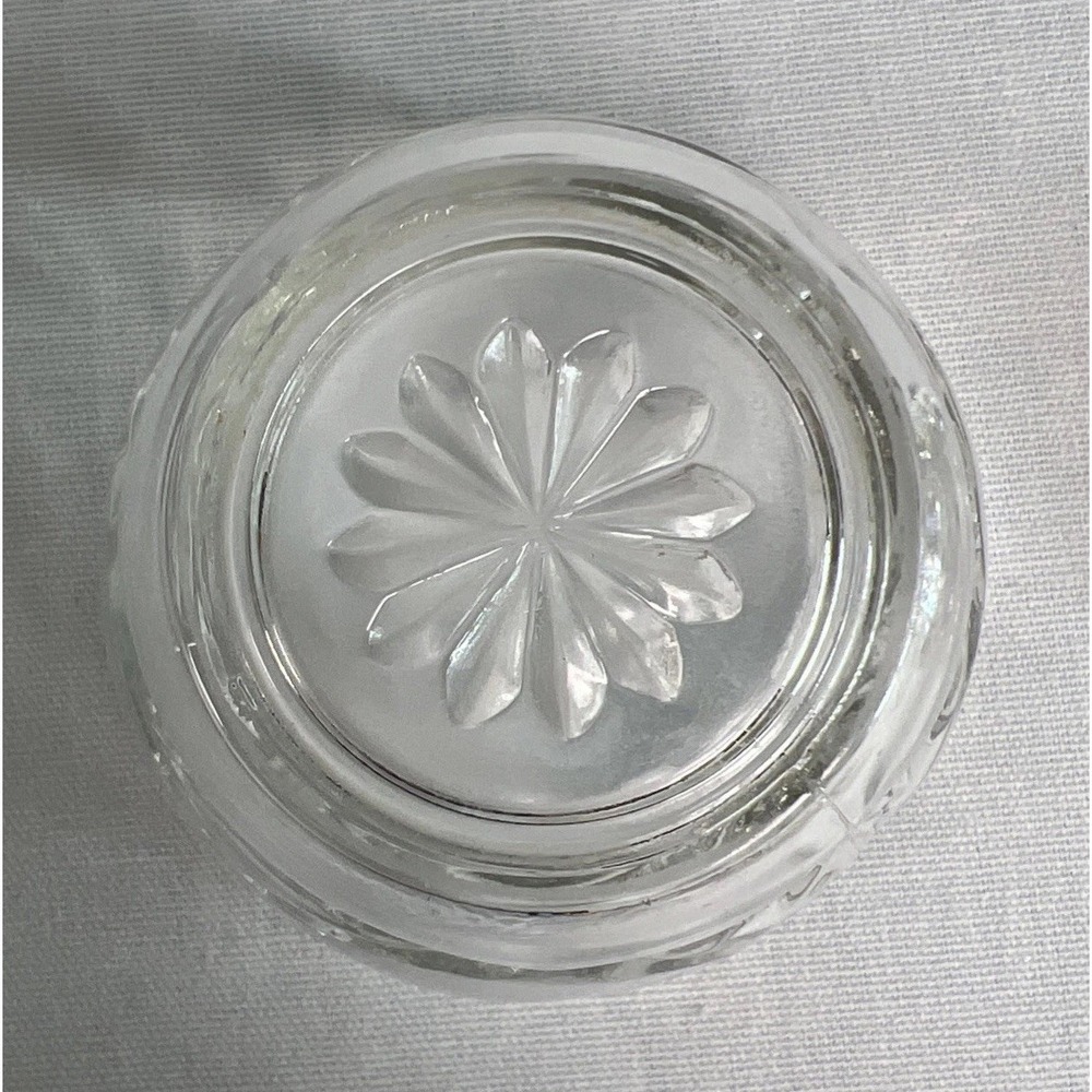 Anchor Hocking Prescut Clear Star of David Covered Sugar Bowl and Creamer Set - Picture 13 of 14